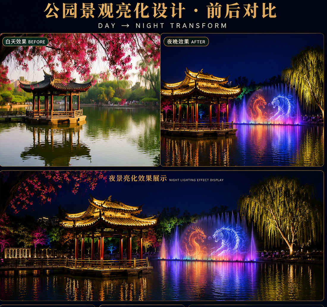 公园水幕灯光案例